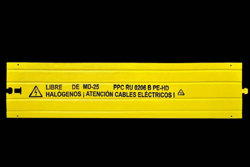 Placa de protección de cables eléctricos subterráneos